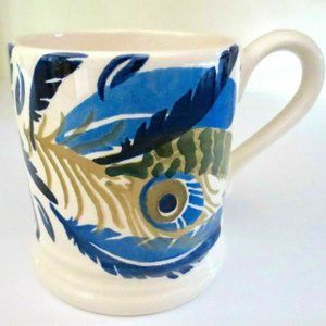 New Emma Bridgewater Pottery, England Feather Wreath 1/2 pint Mug First …